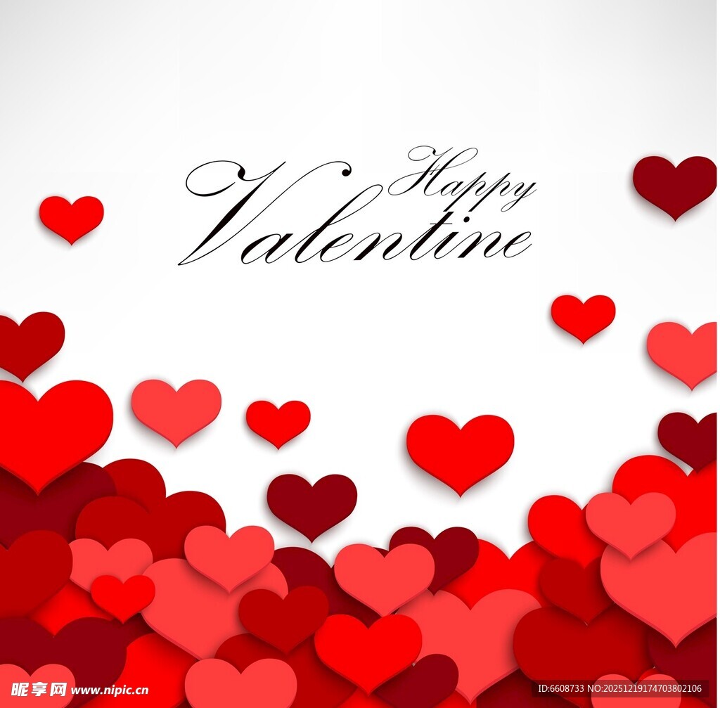 情人节红心背景图