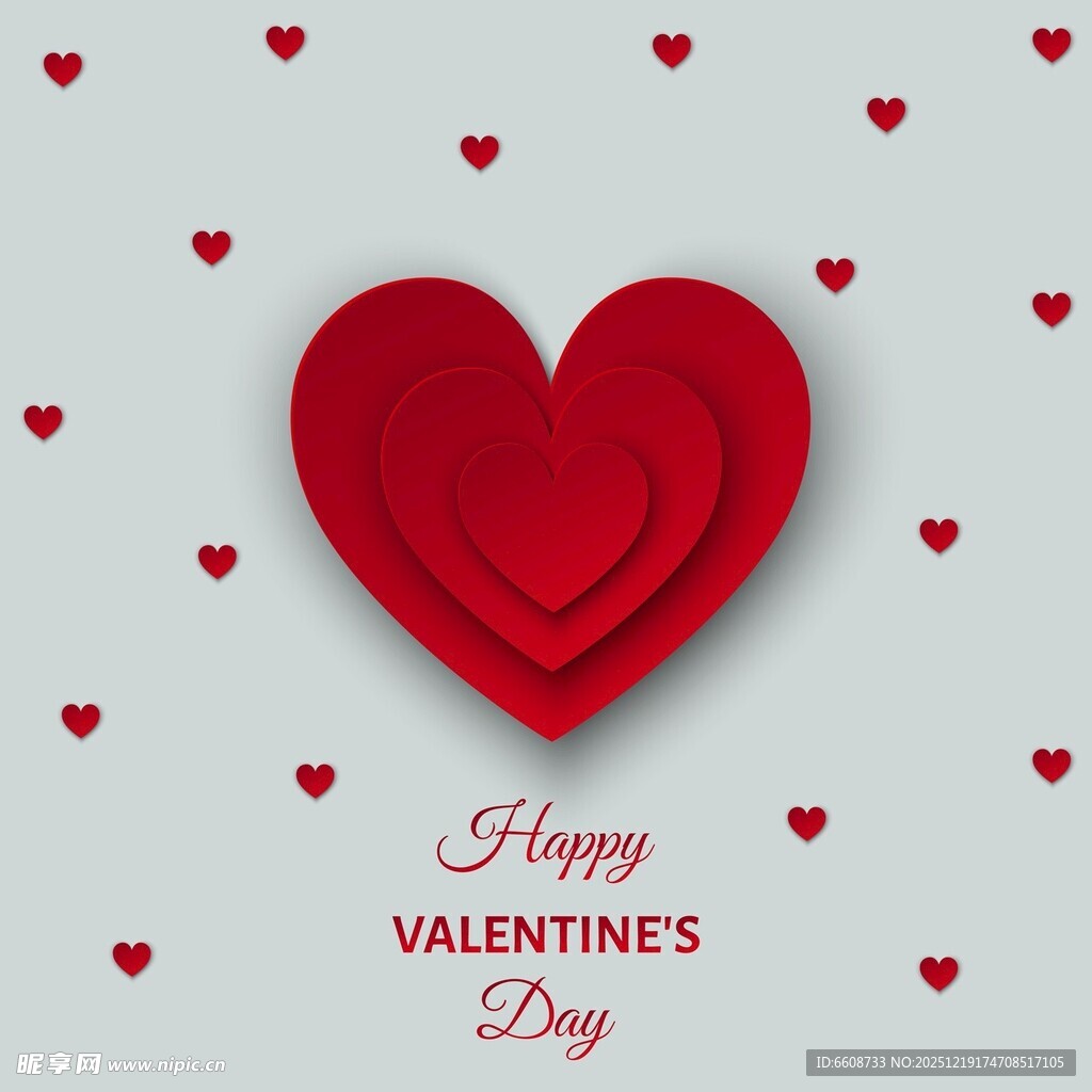 情人节爱心贺卡背景图