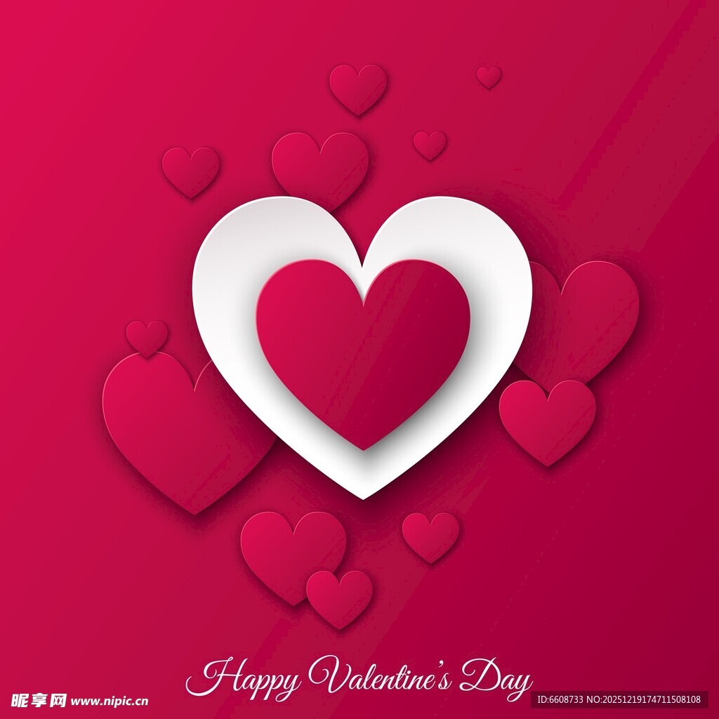 情人节爱心贺卡背景图