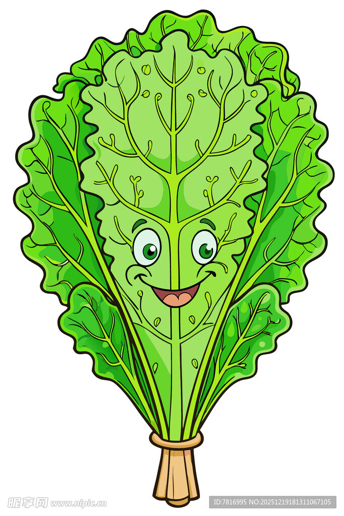 可爱生菜卡通形象