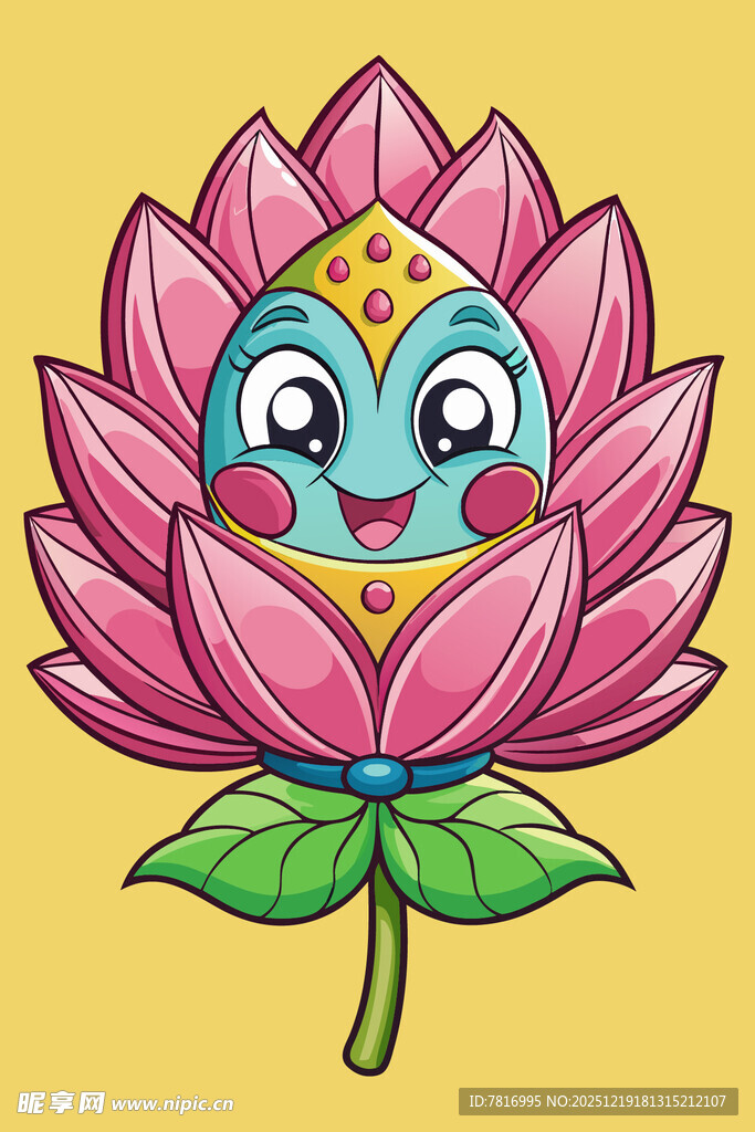 莲花精灵卡通形象
