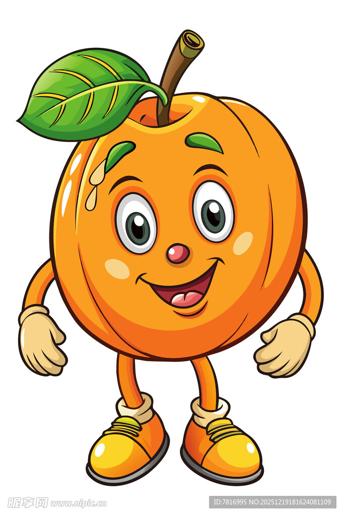 可爱橙子卡通形象