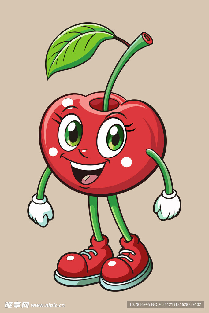 可爱樱桃卡通形象