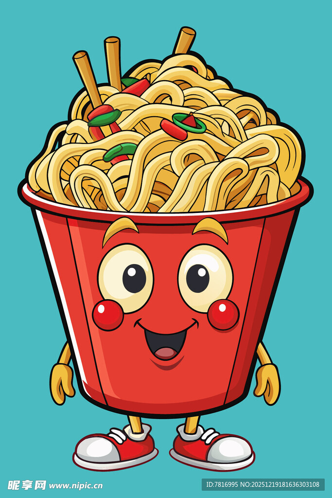 可爱泡面卡通形象