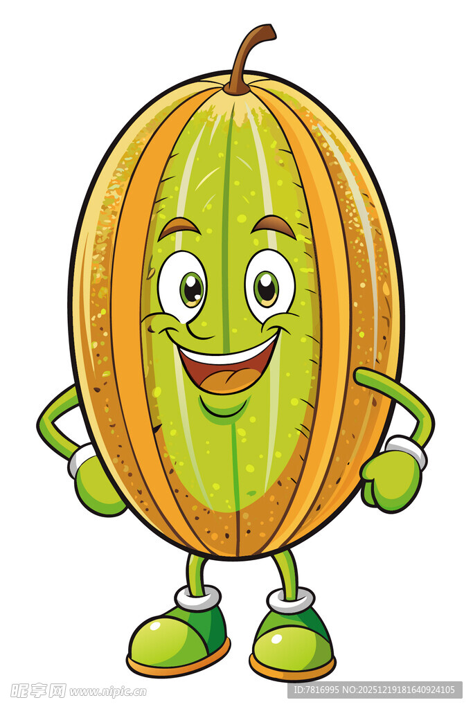 可爱甜瓜卡通形象