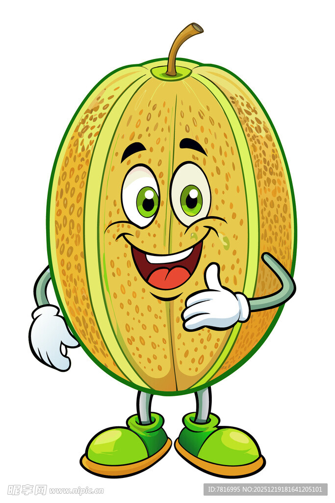 可爱甜瓜卡通形象