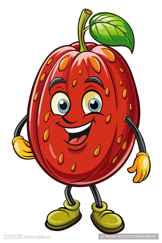 可爱草莓卡通形象