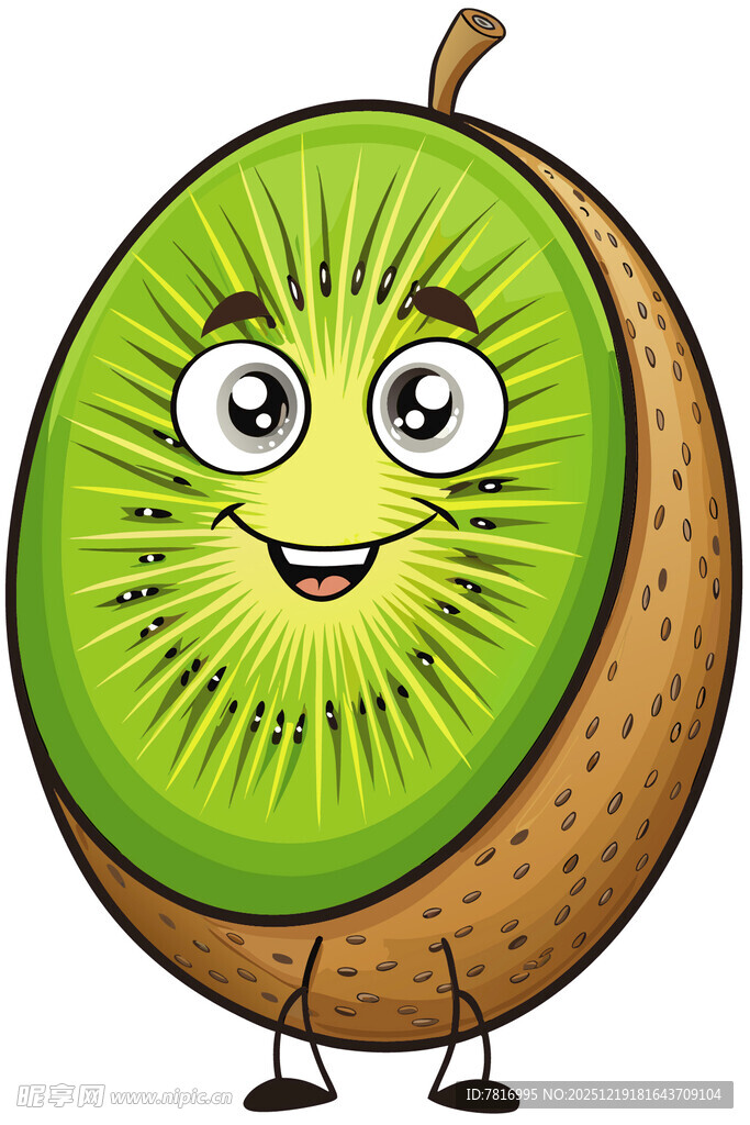 可爱猕猴桃卡通形象