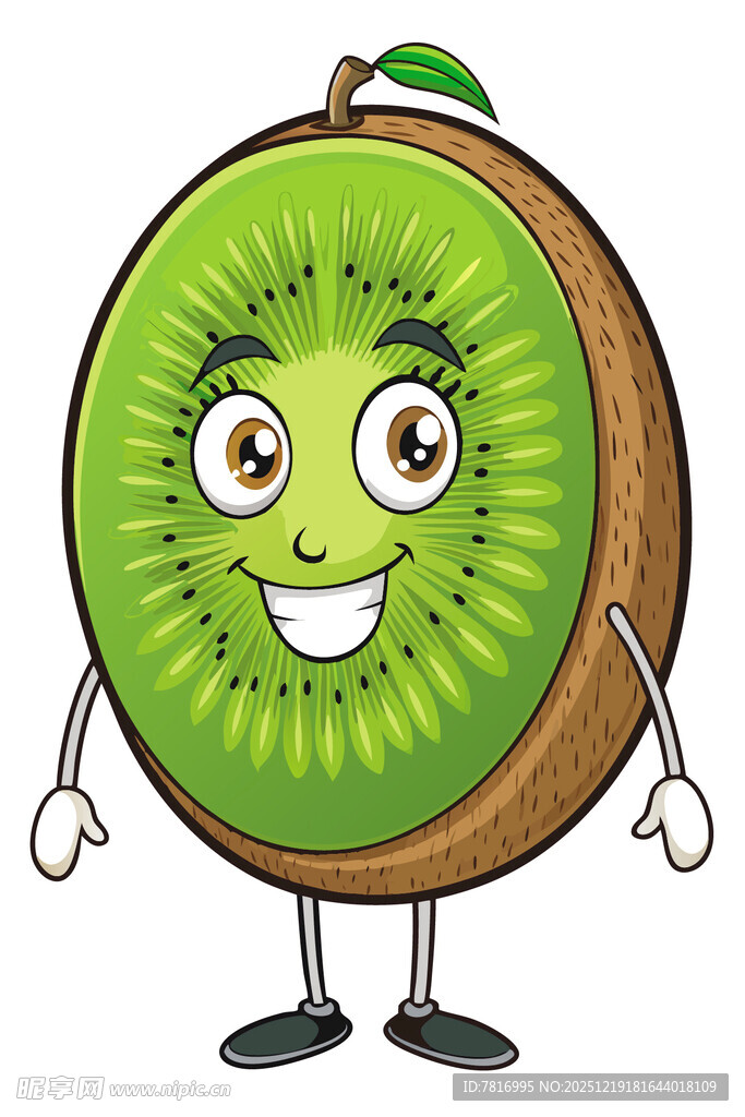 可爱猕猴桃卡通形象