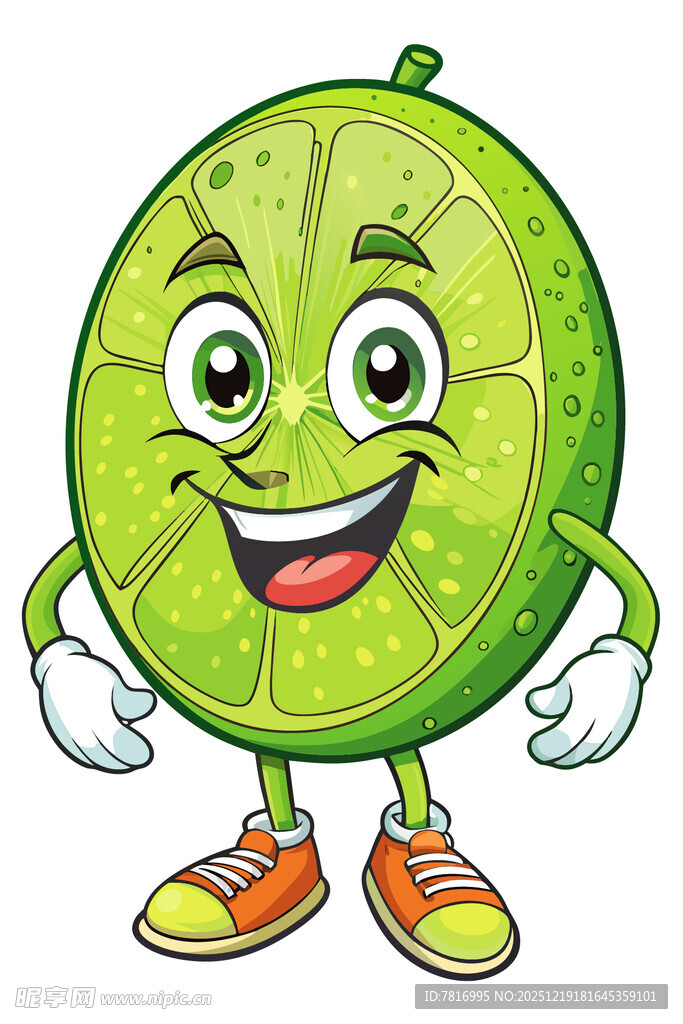 可爱青柠卡通形象