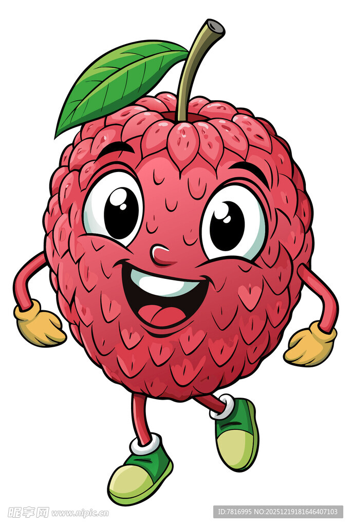 可爱荔枝卡通形象