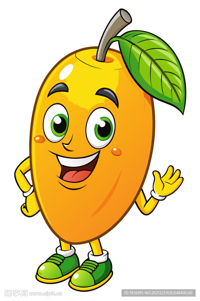 可爱芒果卡通形象