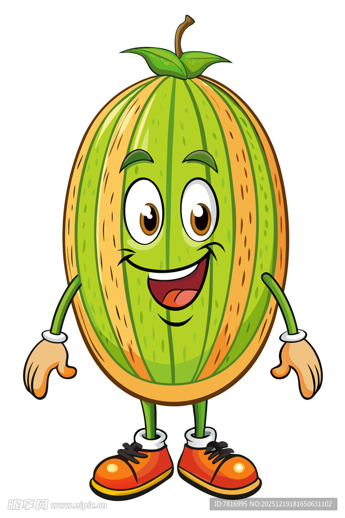 可爱甜瓜卡通形象