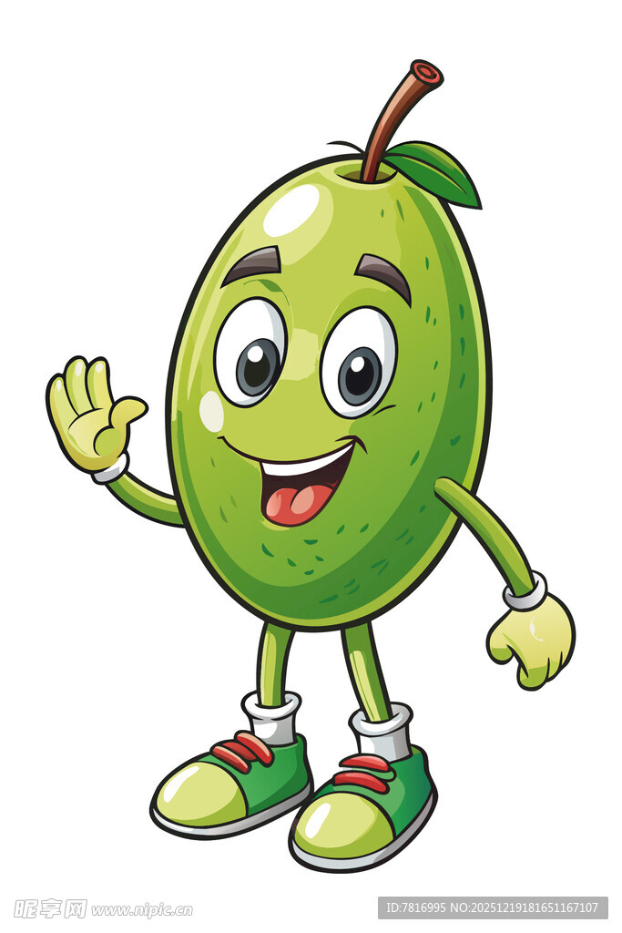 可爱青苹果卡通形象