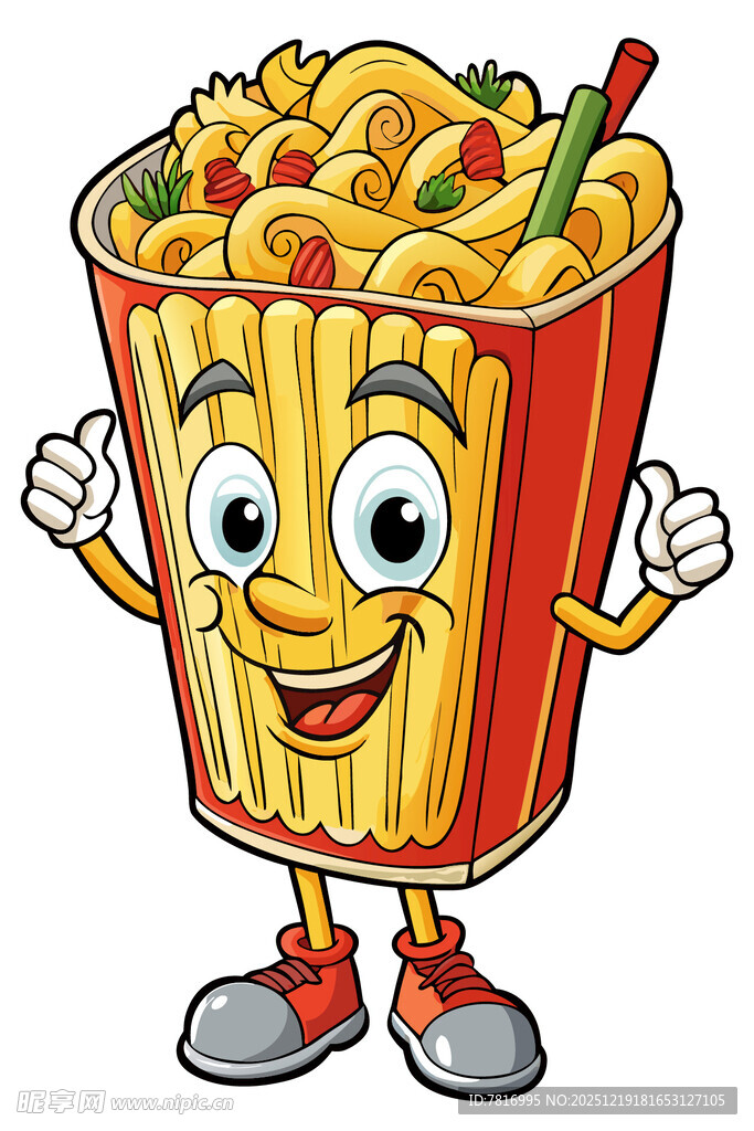 欢乐泡面卡通形象
