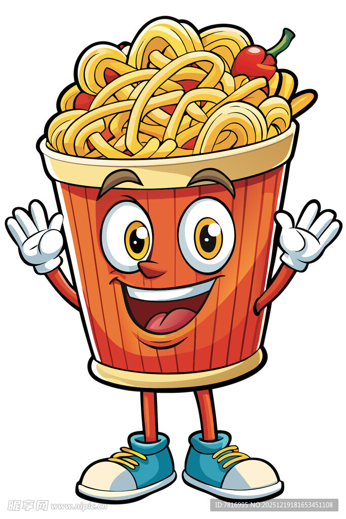 欢乐泡面卡通形象