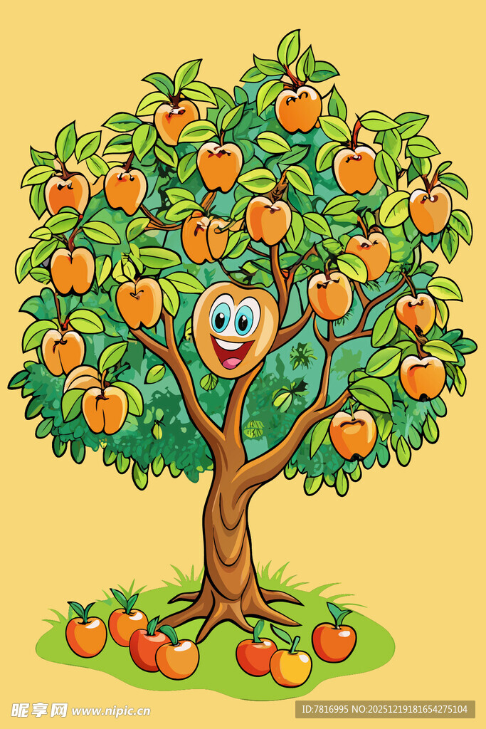 笑脸果树满树可爱果实