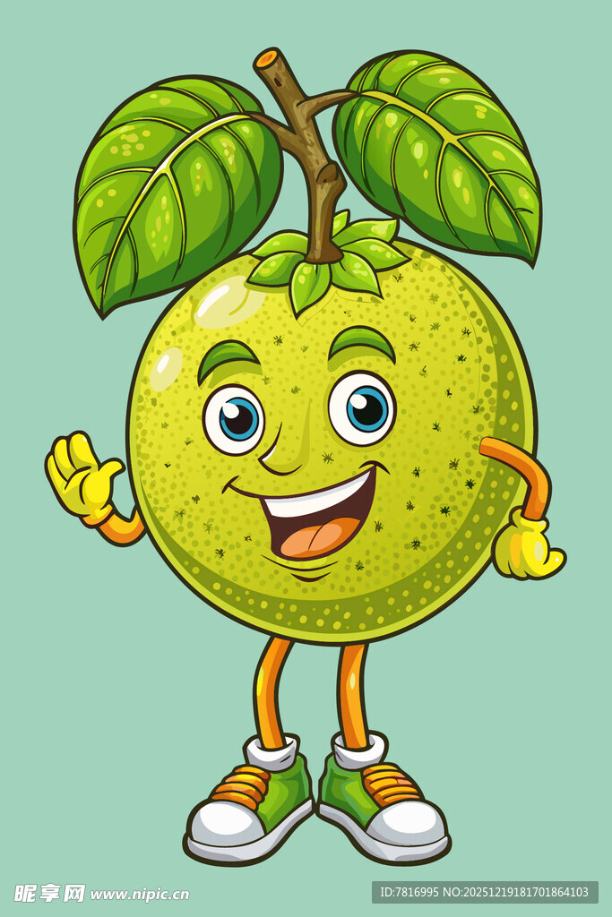 可爱青苹果卡通形象