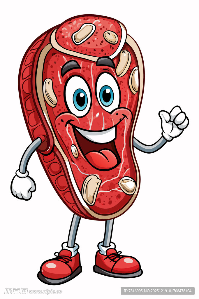 欢乐牛排卡通形象