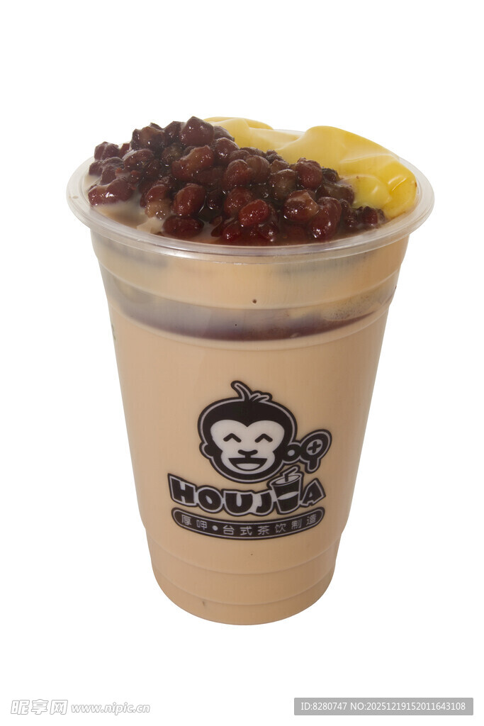 美味红豆奶茶 搭配鲜果