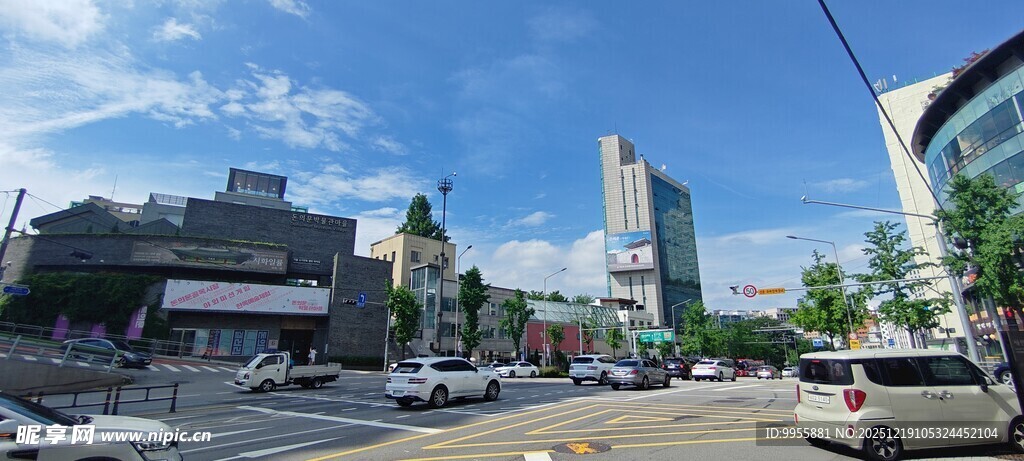韩国首尔城市街道景象