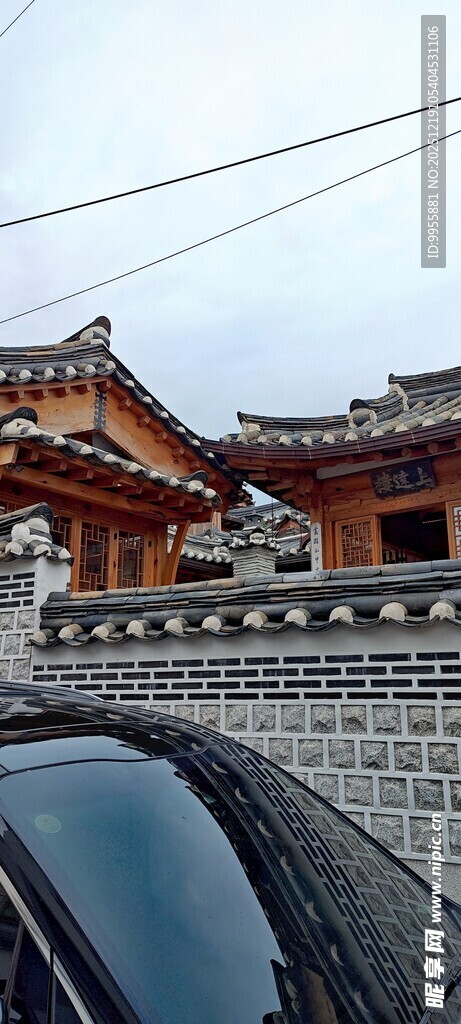 韩国首尔中式古建筑一角