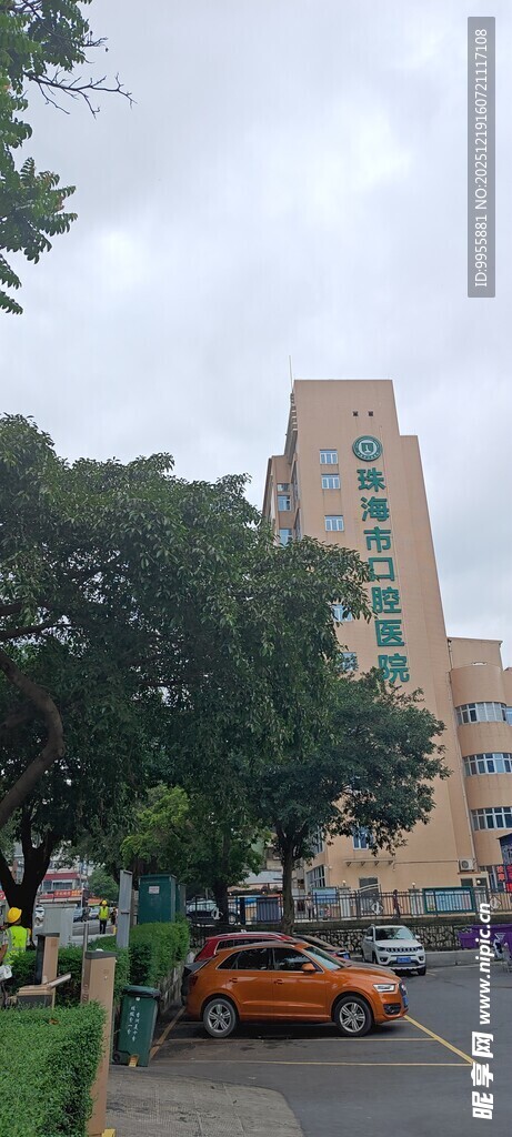 1城市街道旁的高大建筑