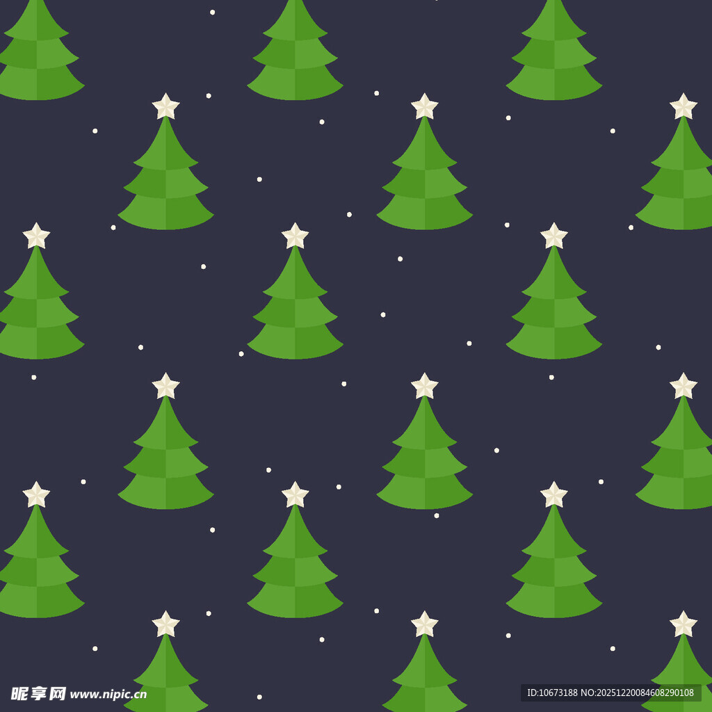 圣诞夜枞树图案背景