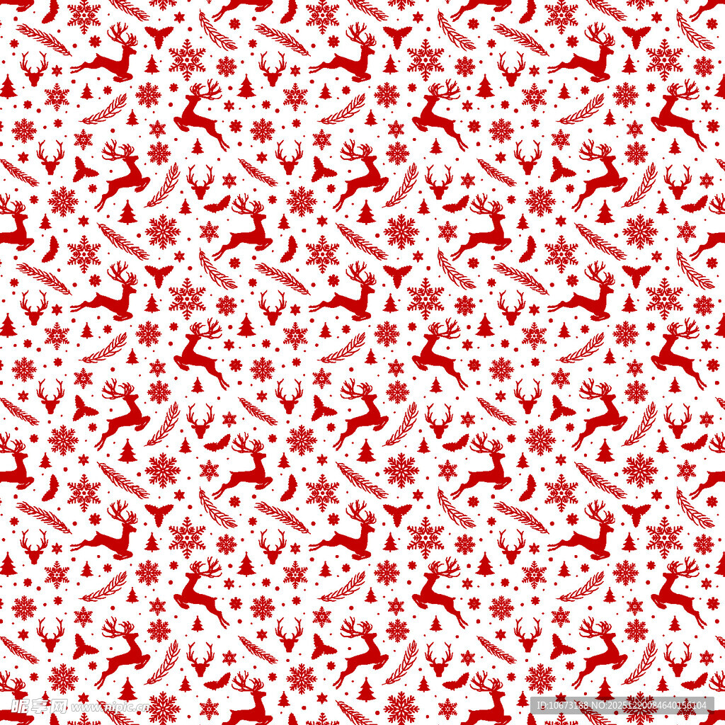 圣诞主题红白图案纹理