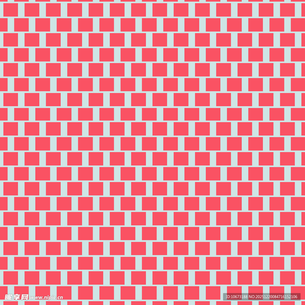 红白格子几何图案背景
