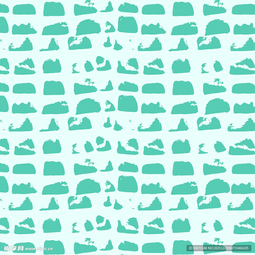 清新海洋生物图案背景