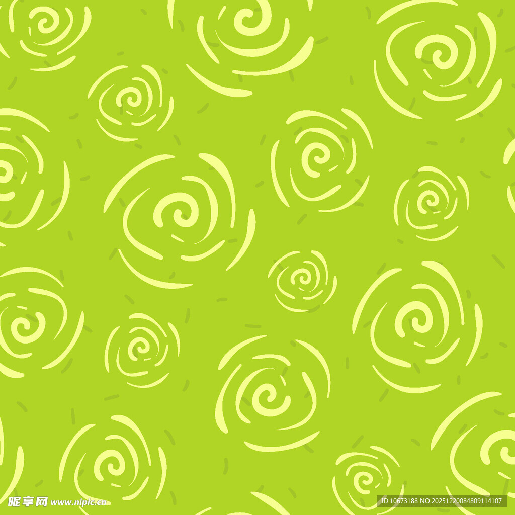 绿色螺旋花纹背景图案