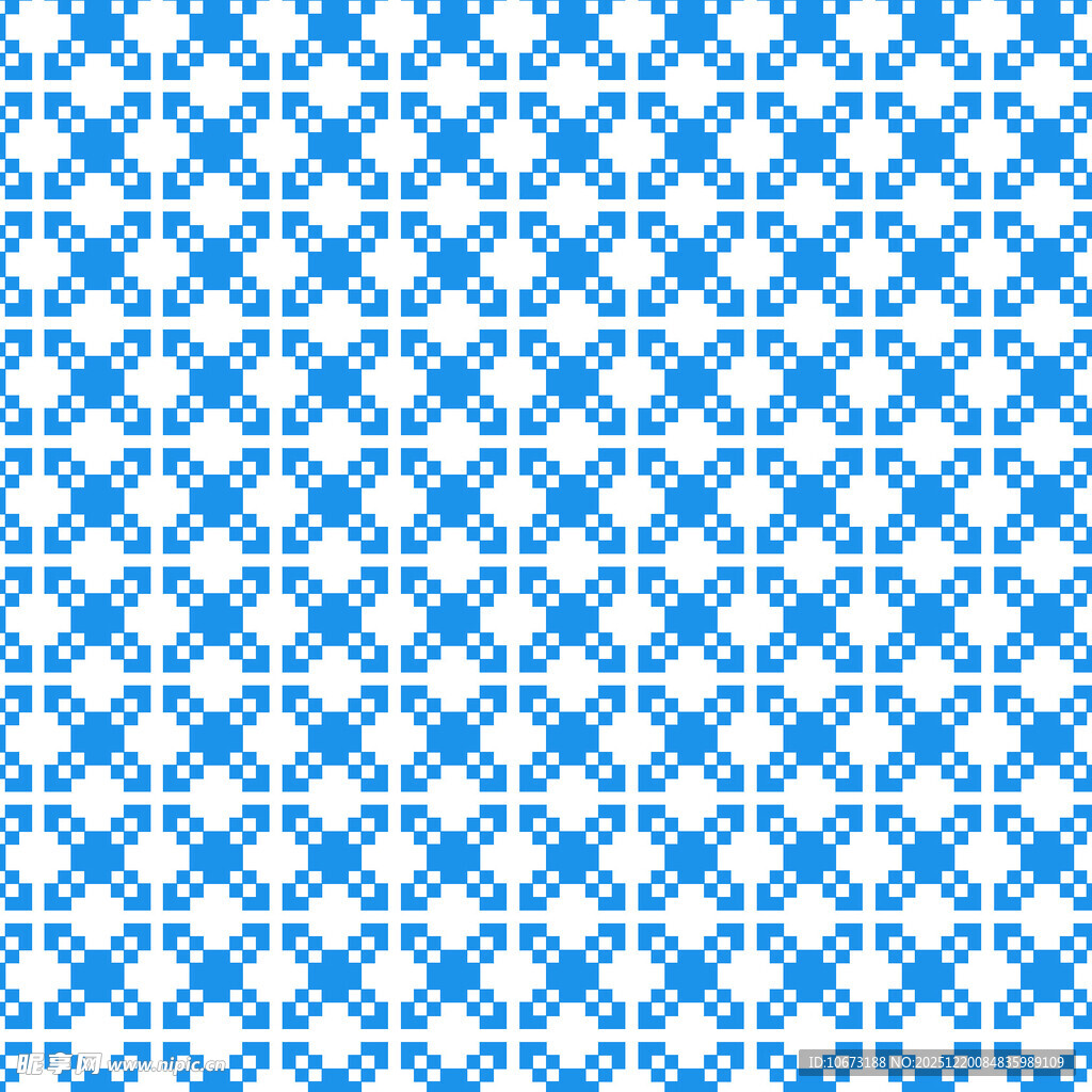 蓝白几何图案无缝背景