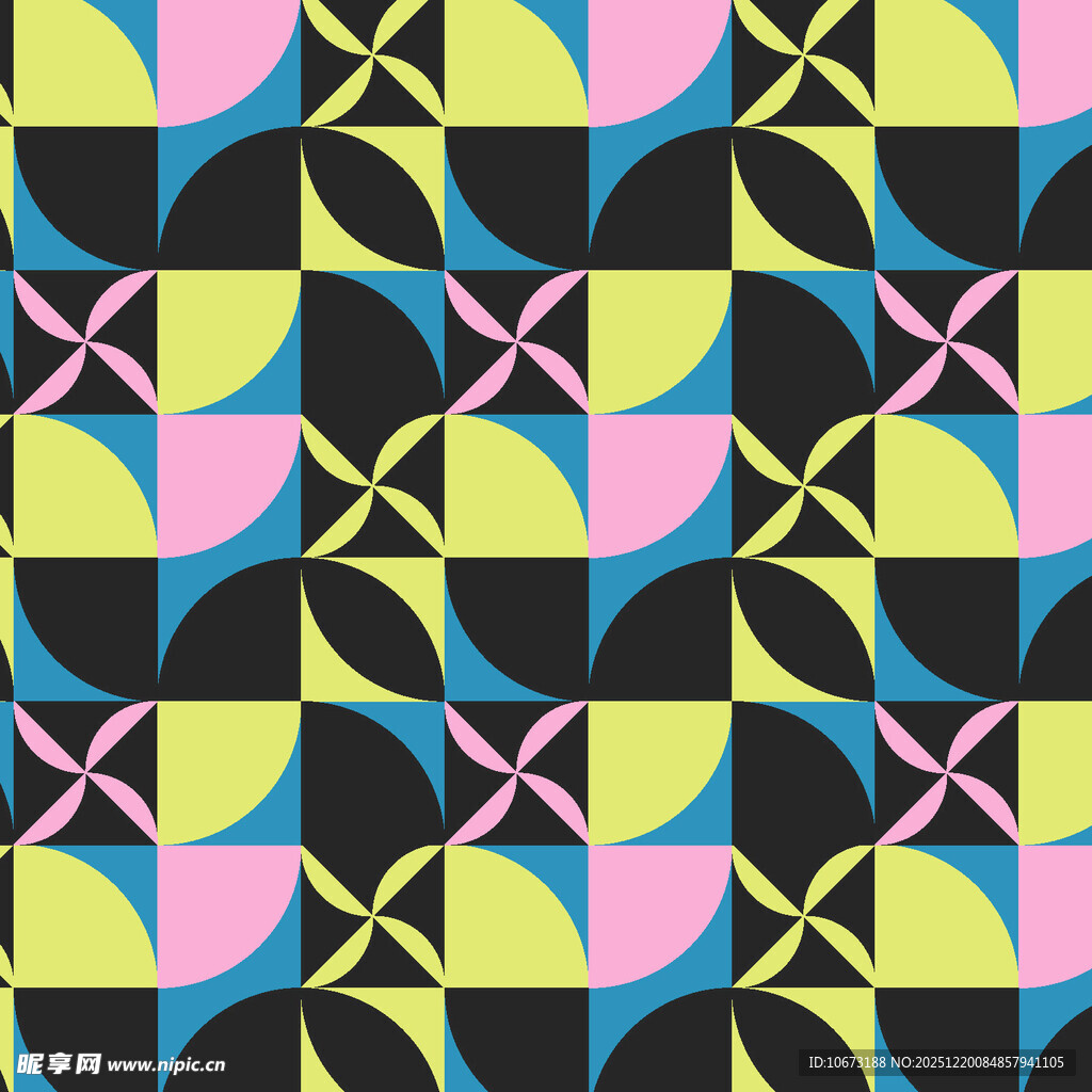 几何图案彩色抽象背景