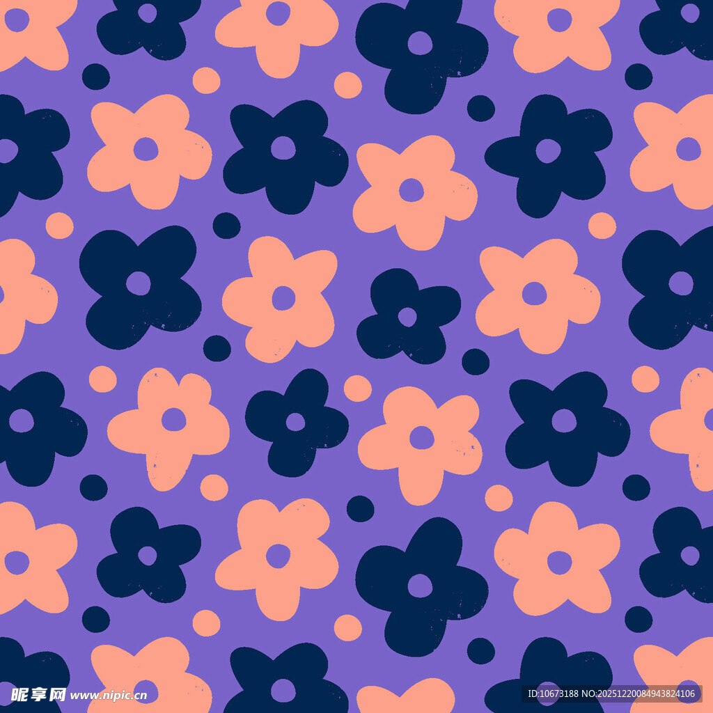 紫色底花朵图案背景