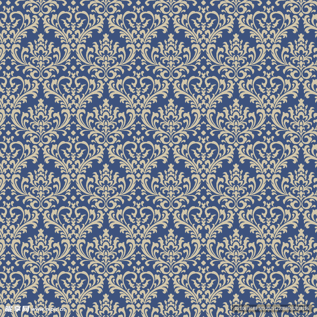 蓝白几何花纹图案背景