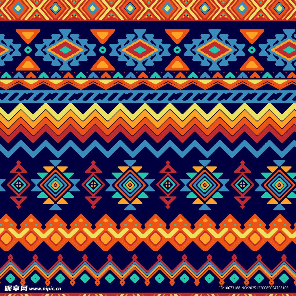 民族风几何图案纹理