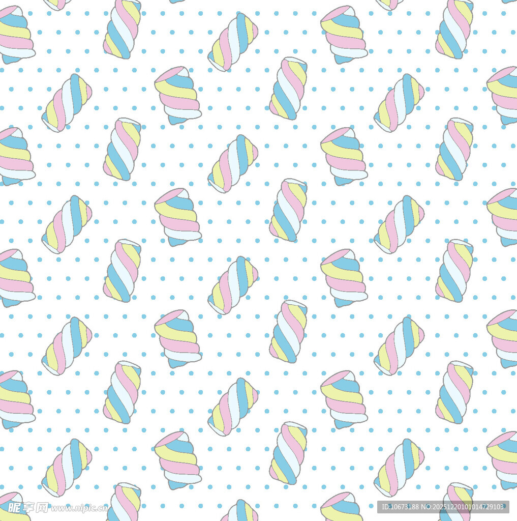 多彩冰淇淋图案背景