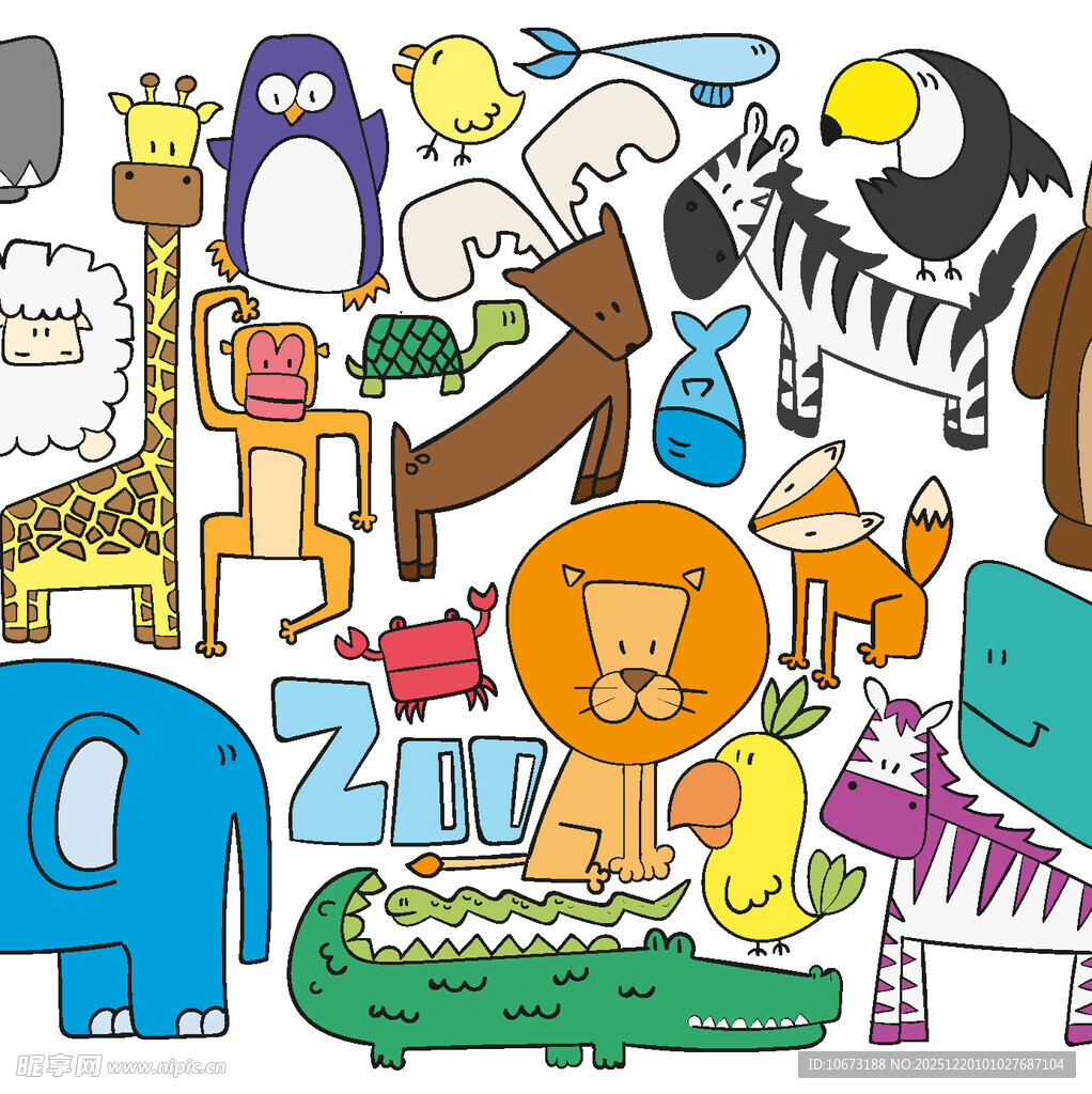 卡通动物大集合