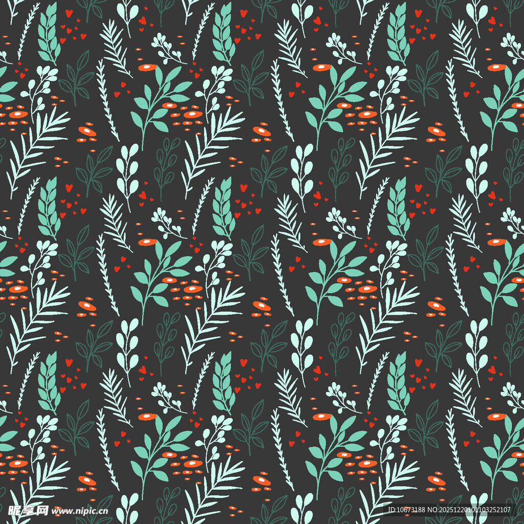 植物花卉图案背景纹理