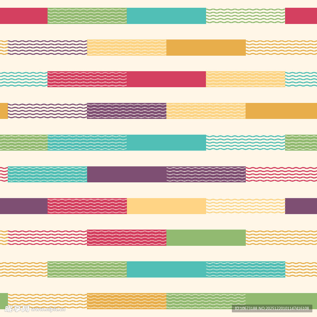 多彩条纹几何图案背景