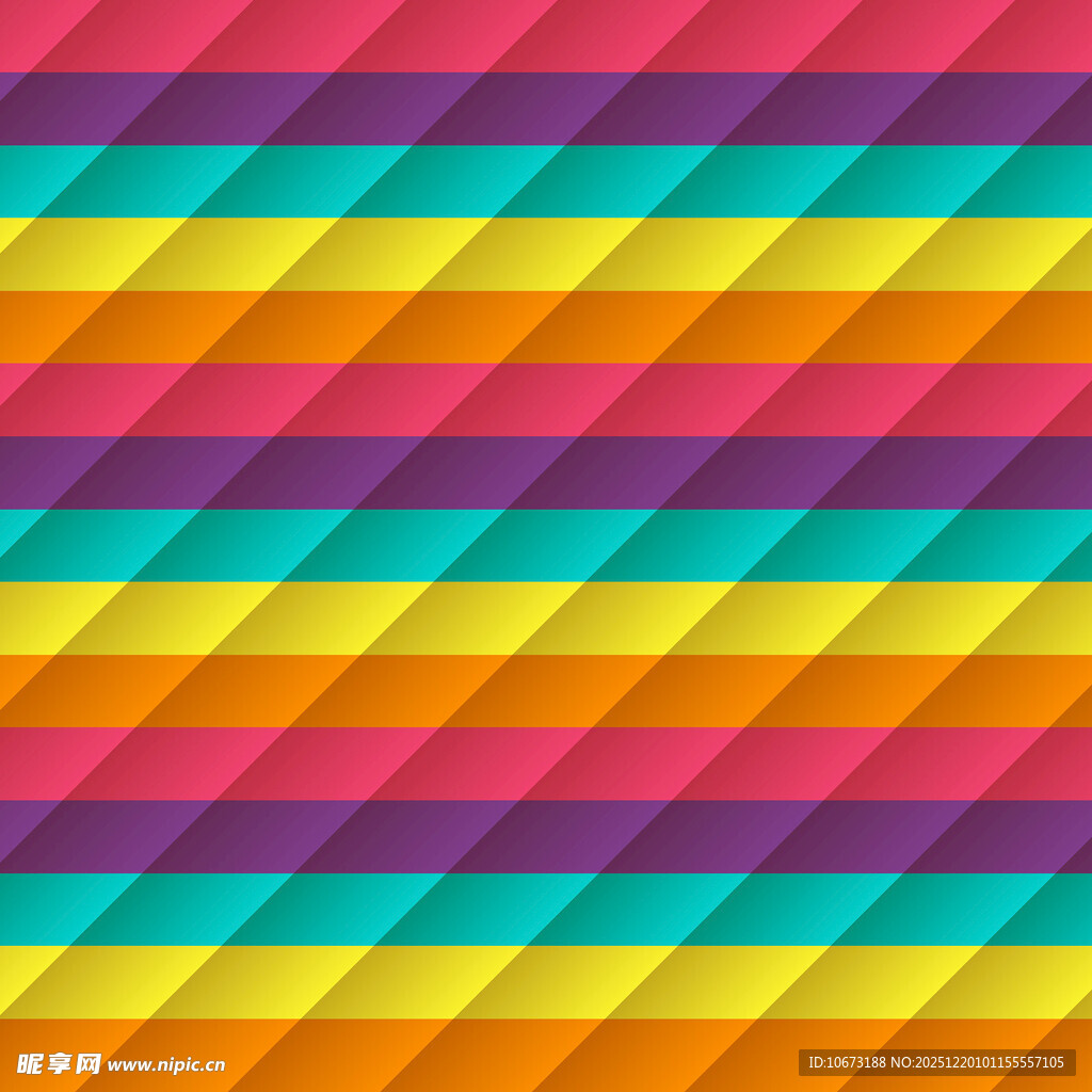 多彩斜纹条纹背景图案