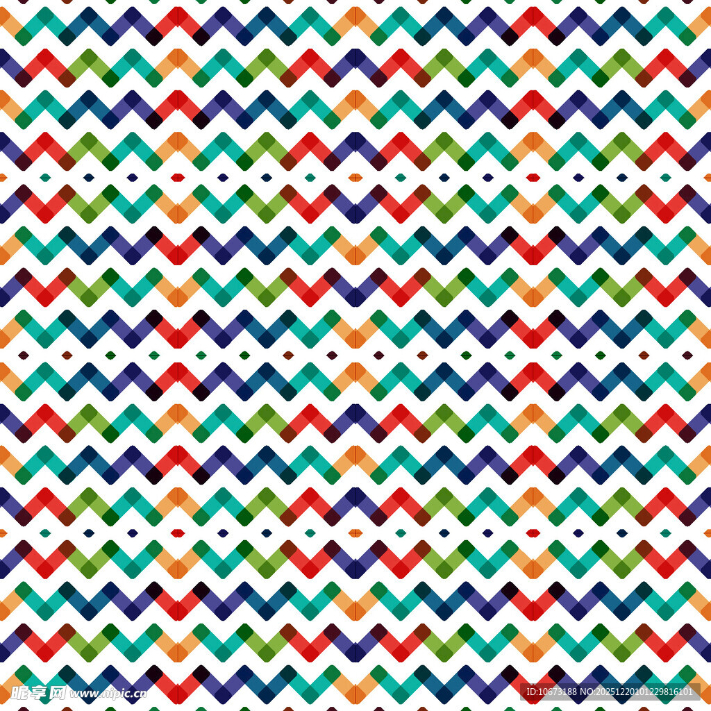 多彩锯齿图案几何背景