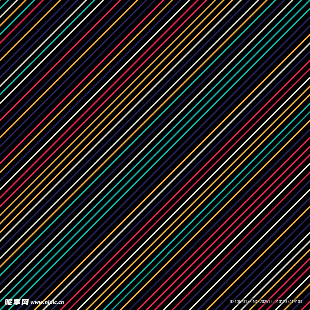 多彩斜纹条纹图案