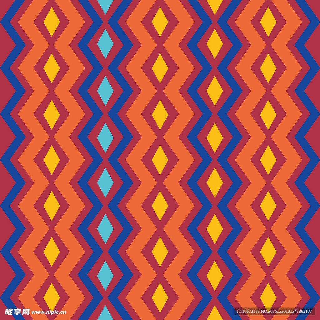 几何菱形多彩图案背景