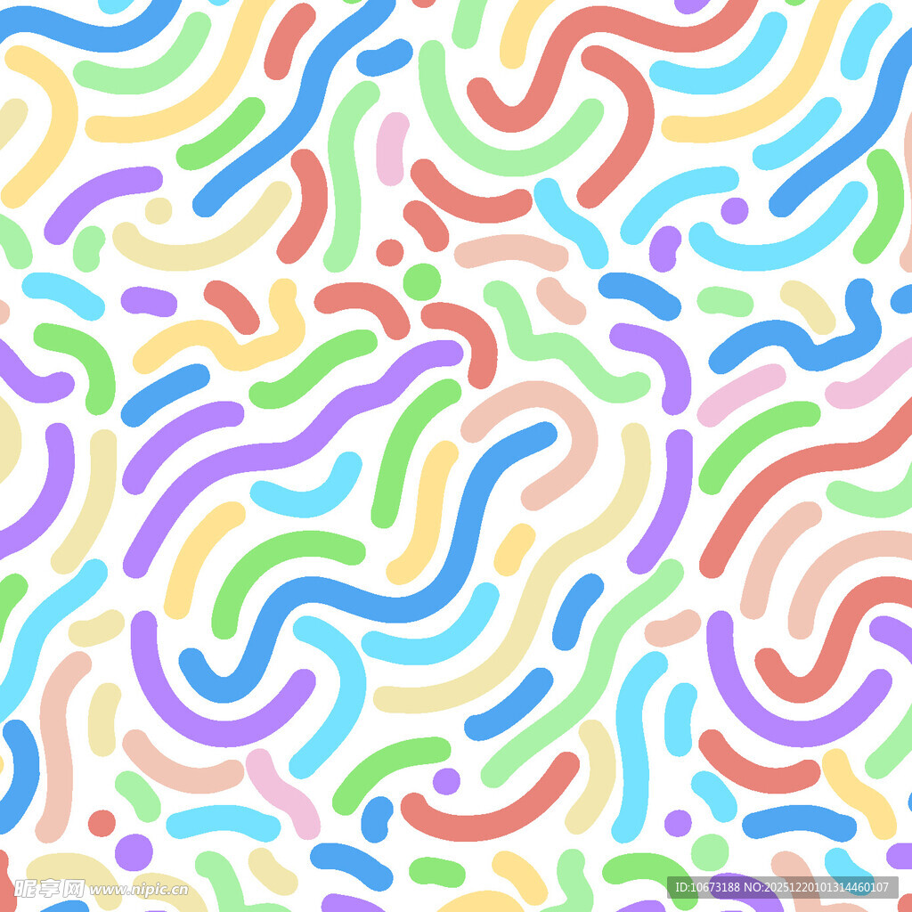 多彩波浪形图案背景