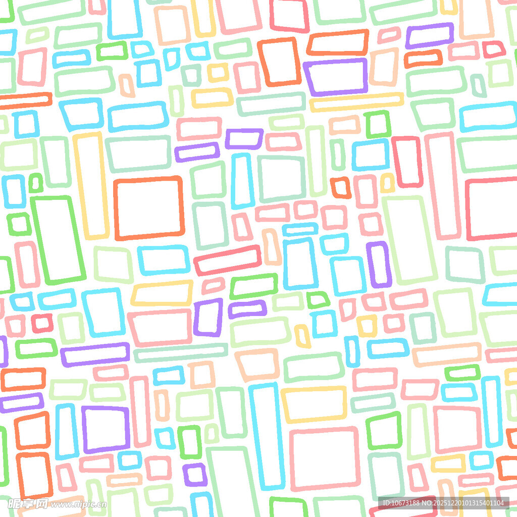 多彩方块几何图案背景