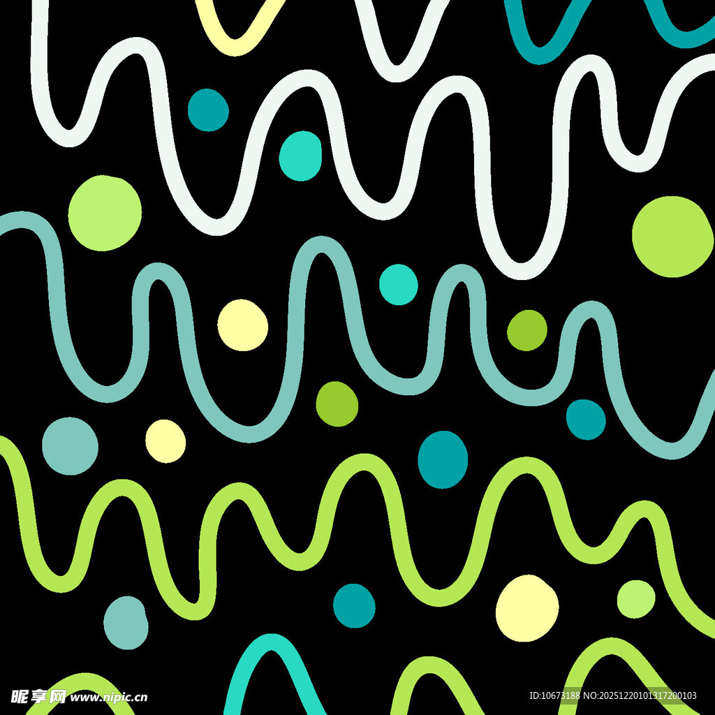 波点波浪图案背景设计