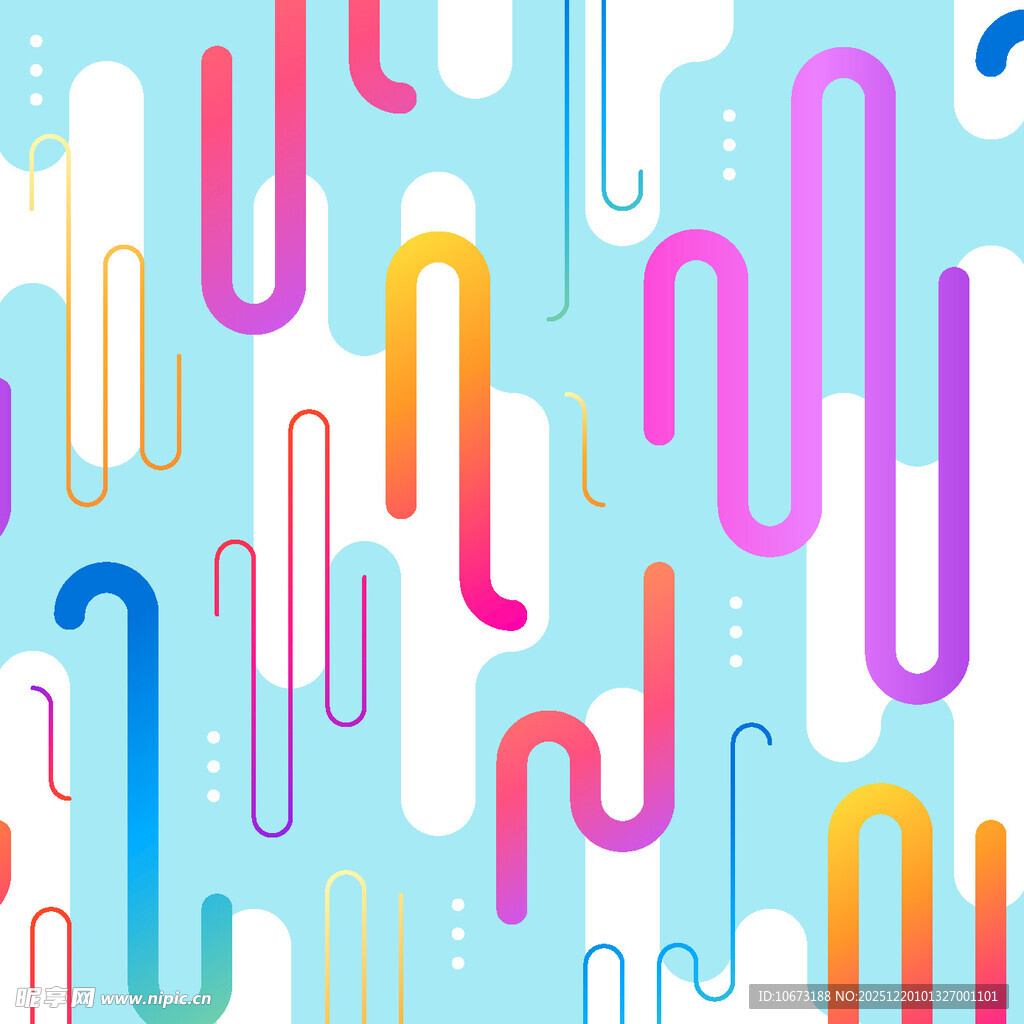 多彩线条几何抽象图案背景