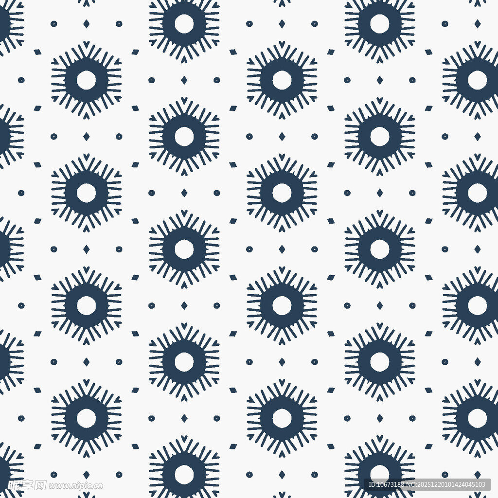 蓝白几何图案无缝背景